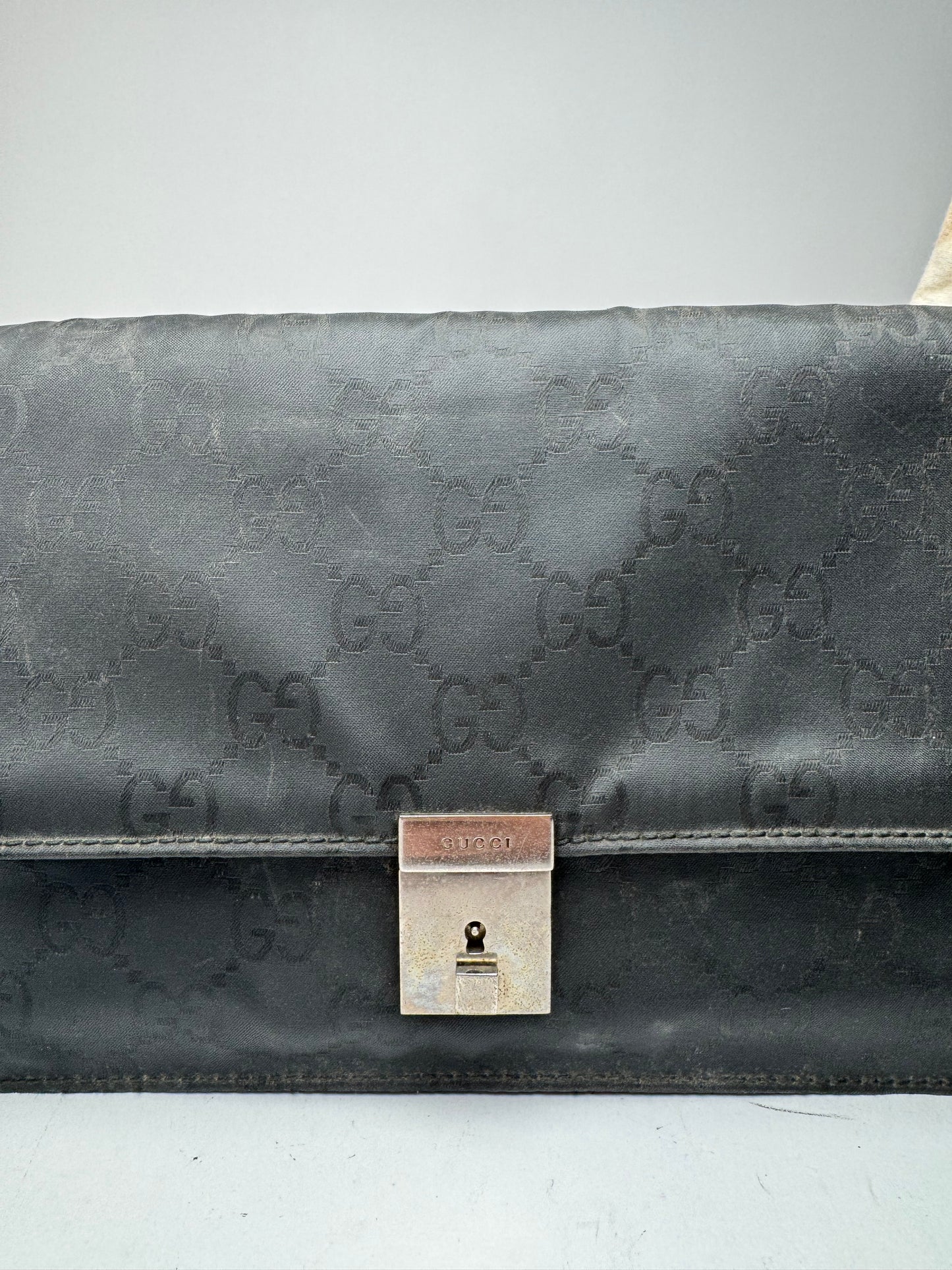 Pochette Gucci Monogram Vintage Noire