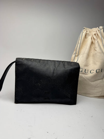 Pochette Gucci Monogram Vintage Noire