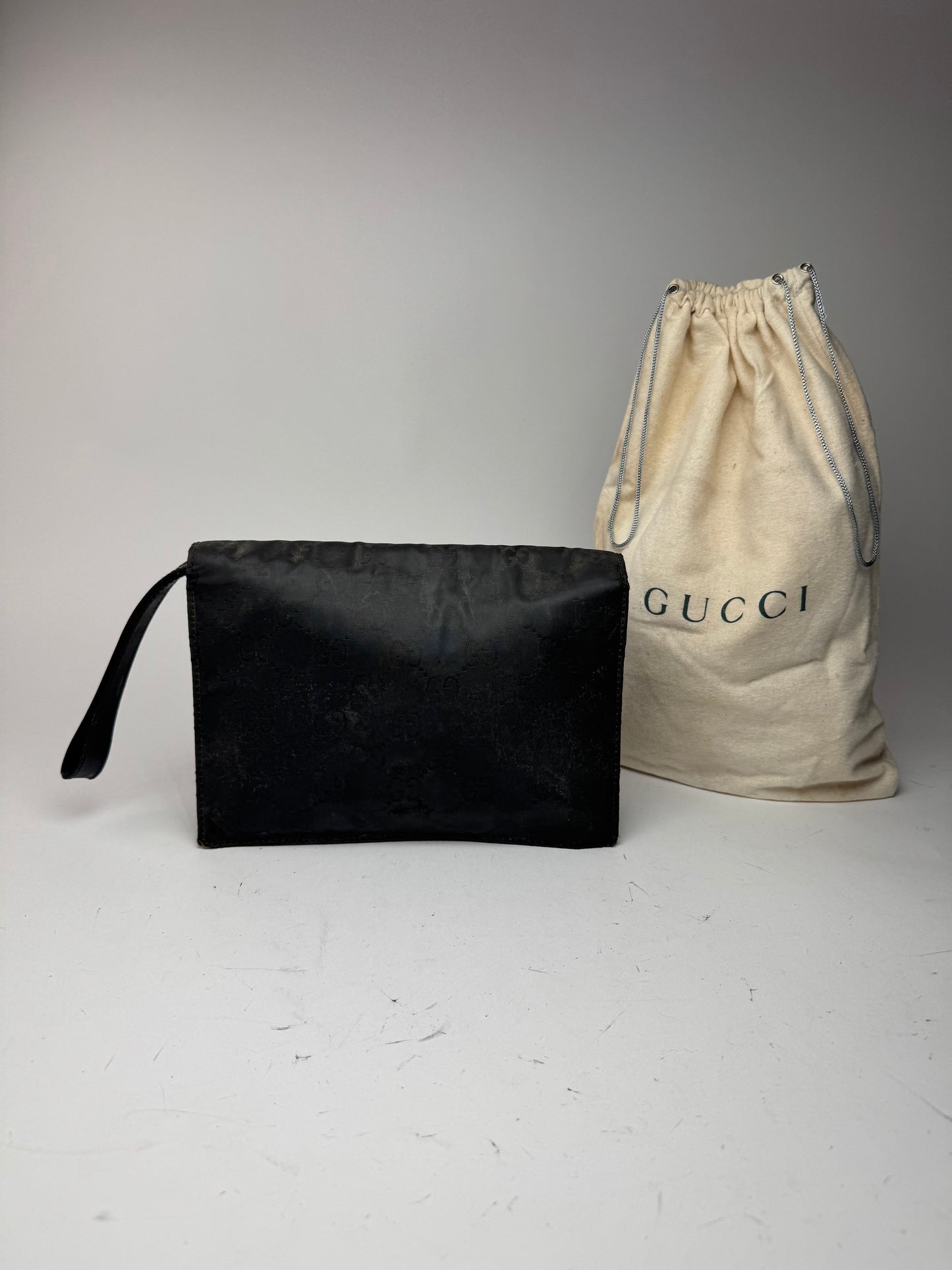 Pochette Gucci Monogram Vintage Noire
