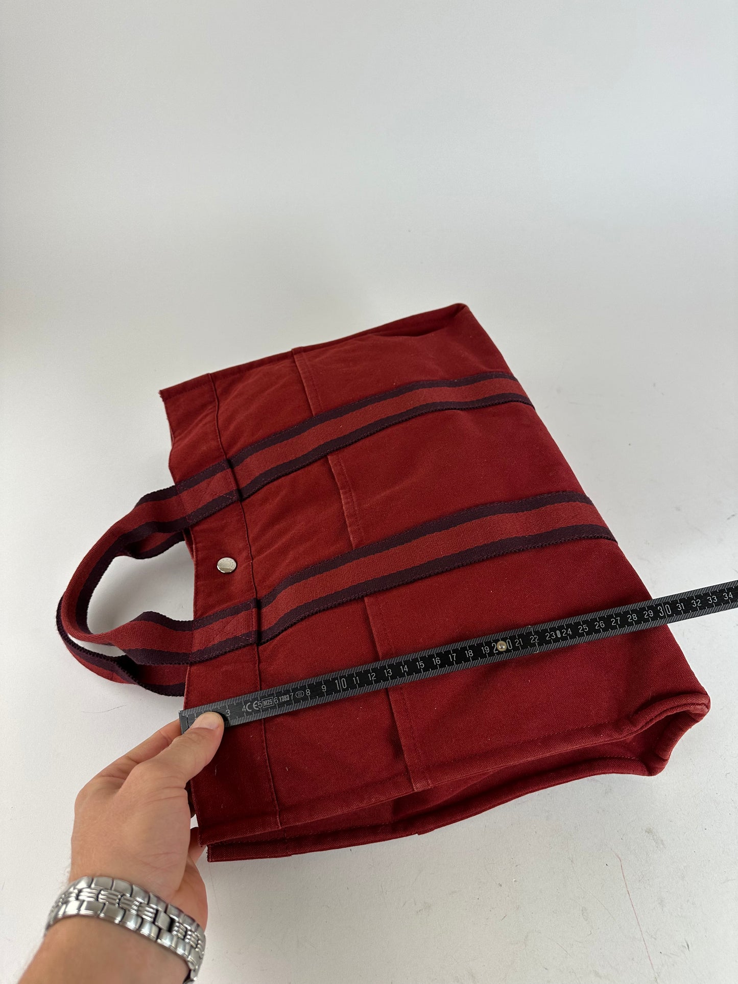 Vintage Hermès Fourre Tout Tote Canvas Red