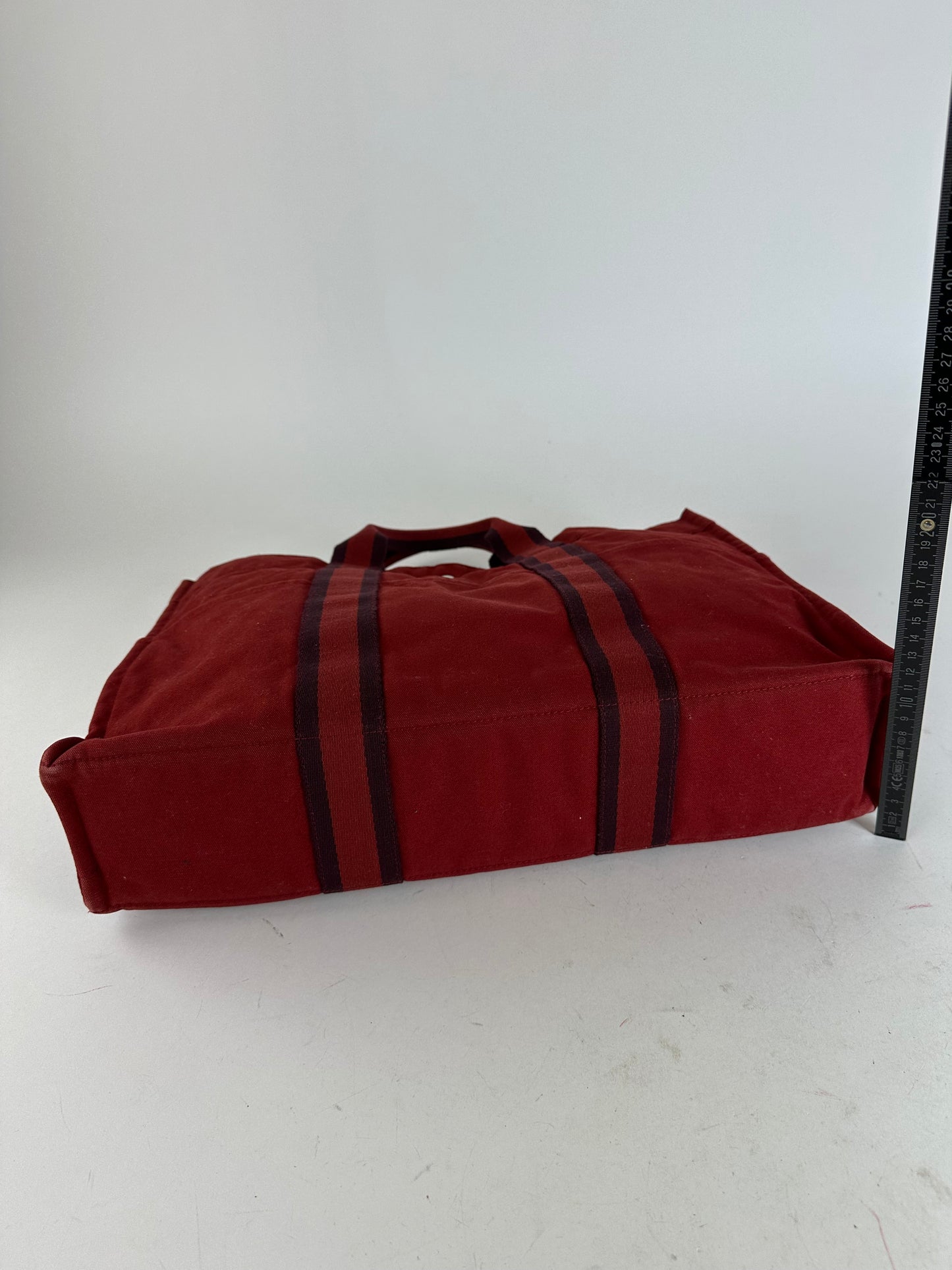 Vintage Hermès Fourre Tout Tote Canvas Red
