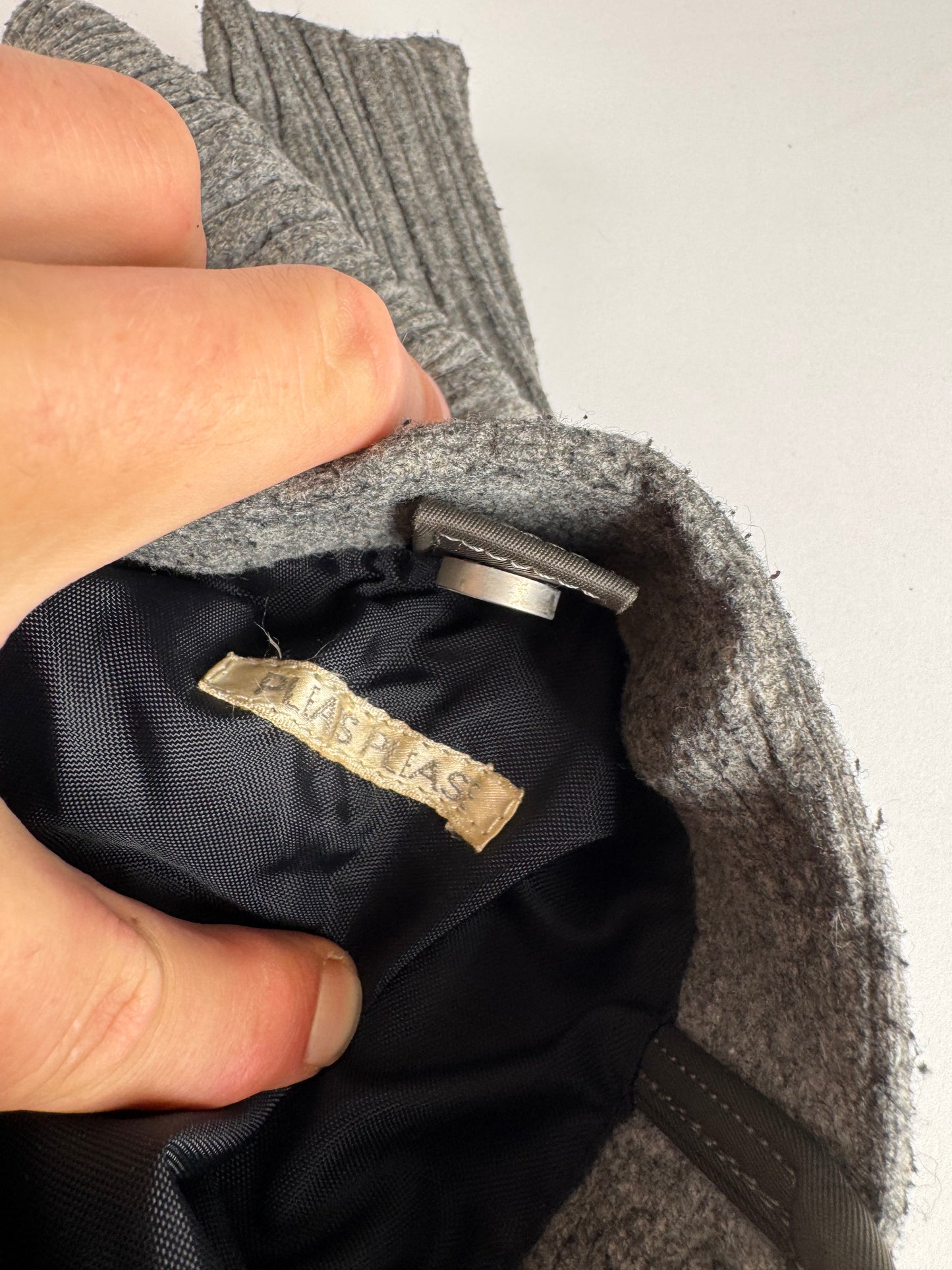 Vintage Issey Miyake please please Bag Grey