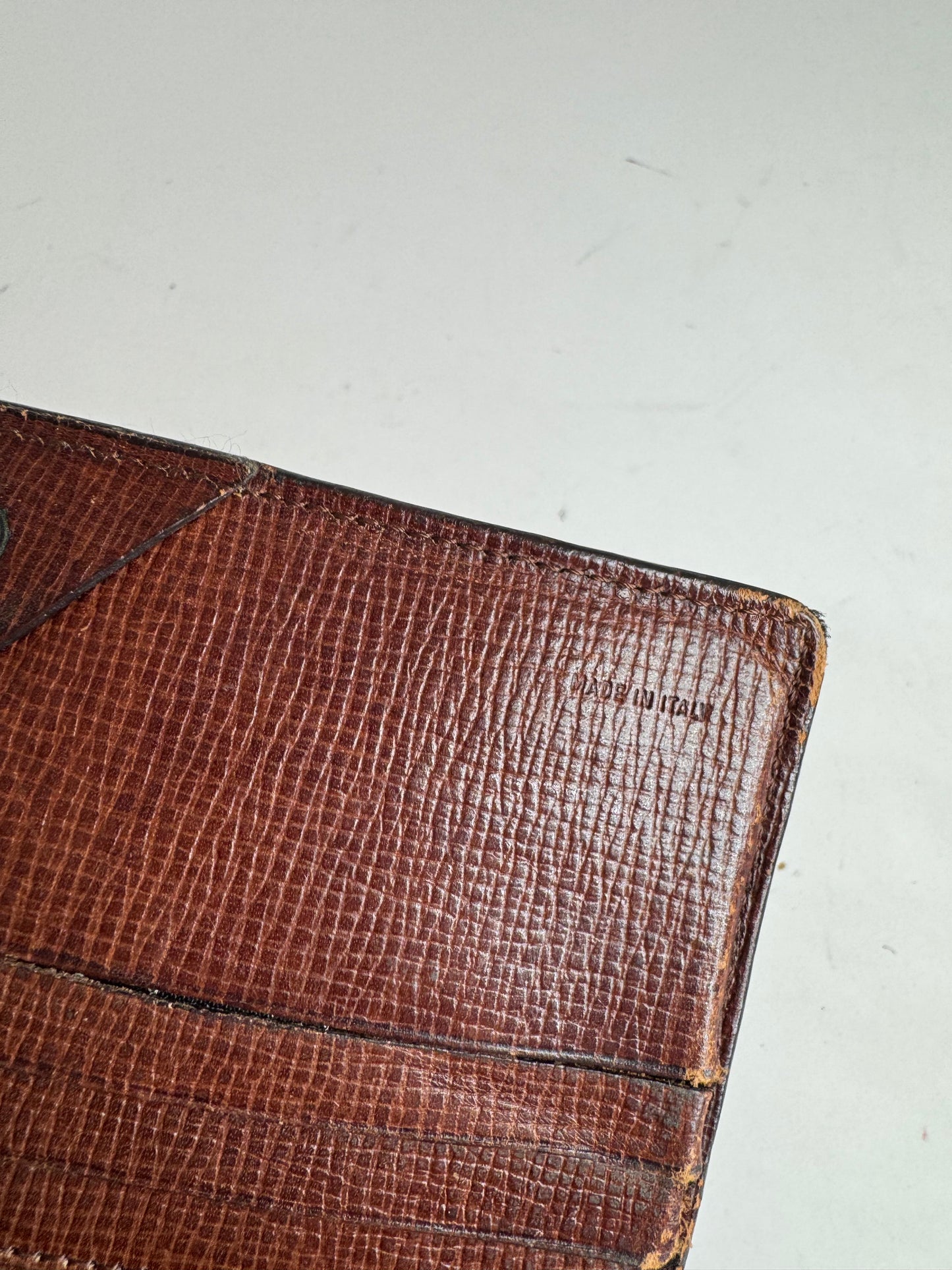Vintage Fendi FF leather Monogram wallet brown
