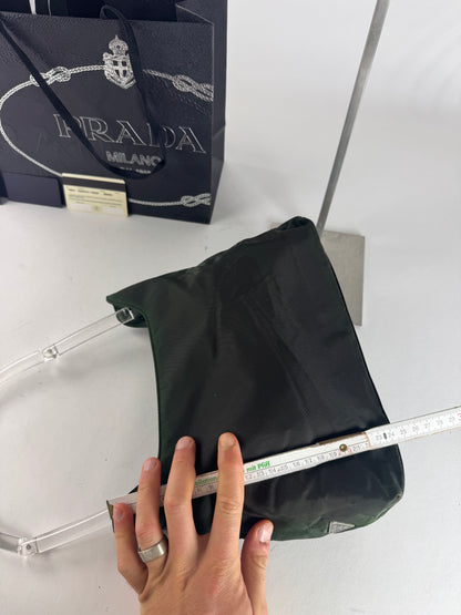 Vintage Prada Polyester Handbag Green