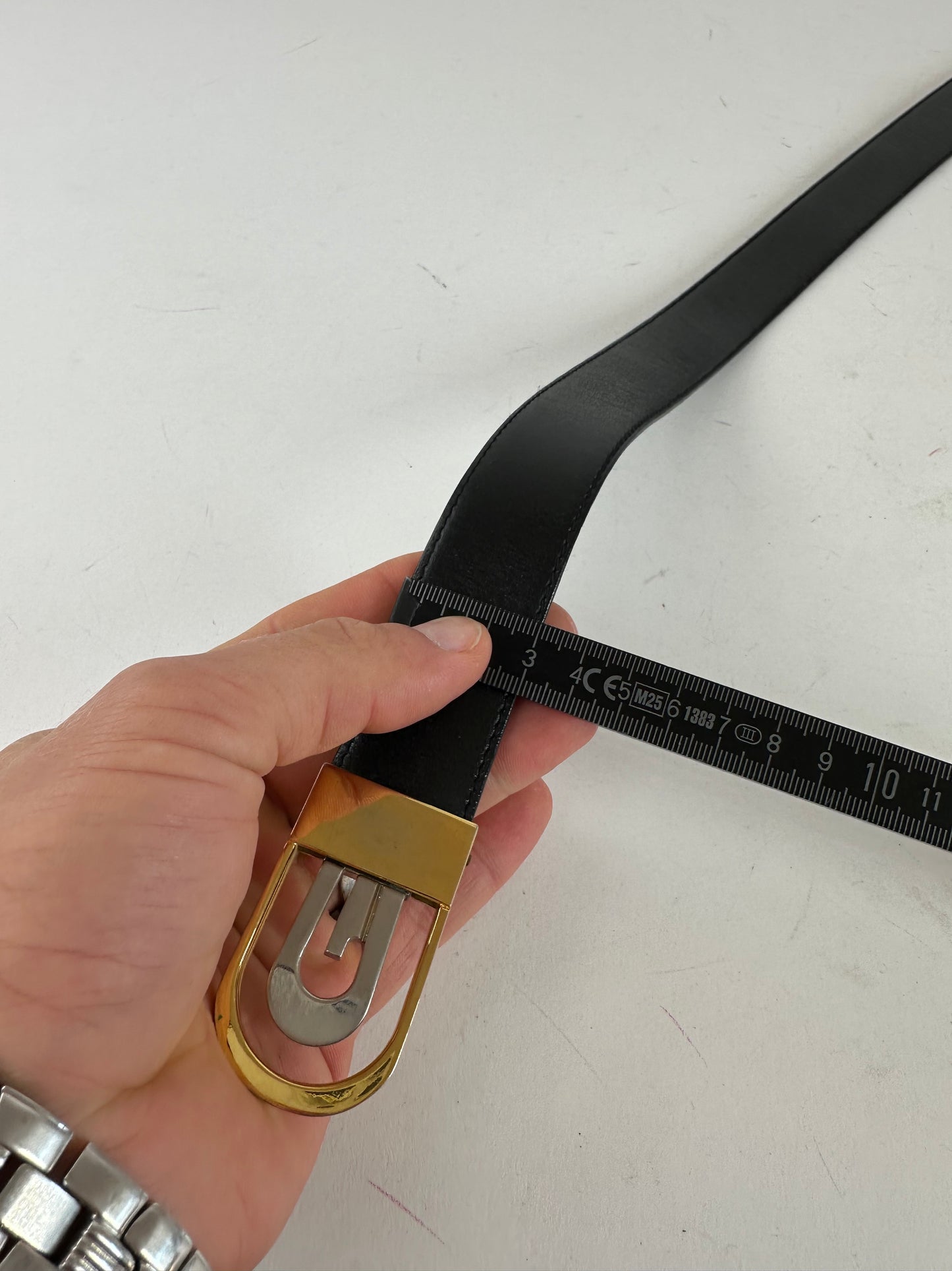 Vintage Gucci Reversible Belt Leather Black Brown