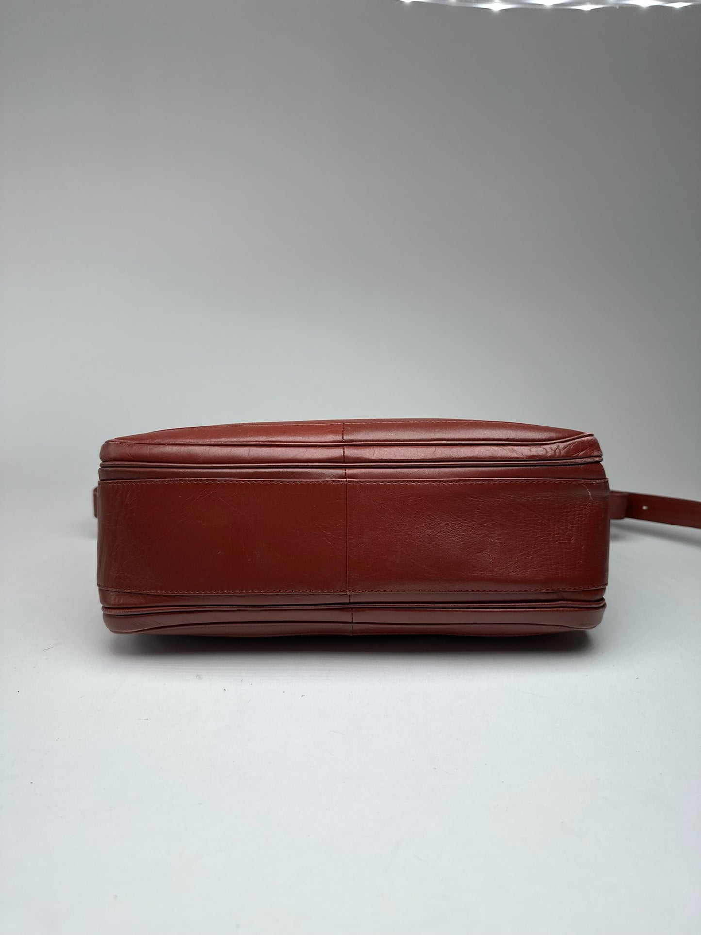 Vintage Cartier Leather Shoulder bag burgundy