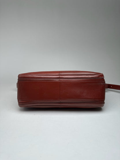 Vintage Cartier Leather Shoulder bag burgundy