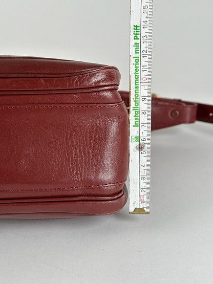 Vintage Cartier Leather Shoulder bag burgundy
