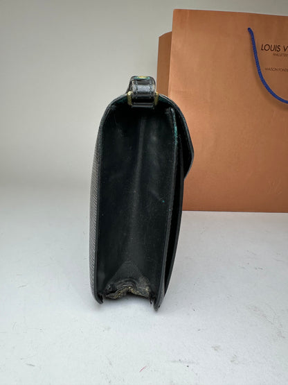 Vintage Louis Vuitton Clutch Epi Leather Black