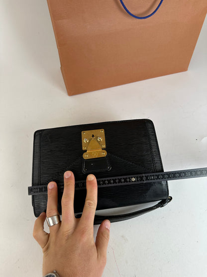 Vintage Louis Vuitton Clutch Epi Leather Black