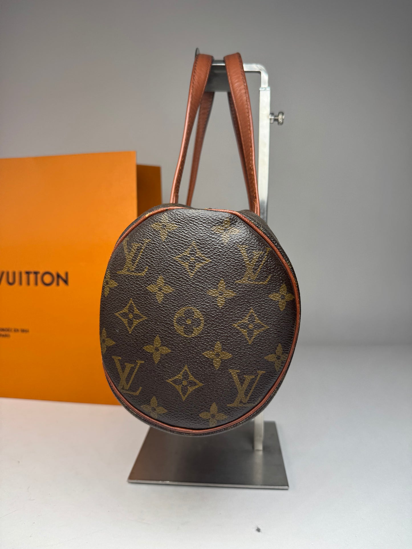 Vintage Louis Vuitton Monogram Leather Handbag Brown