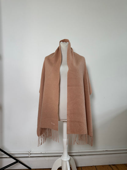 Vintage Chloe Wool Blend Scarf Dusty Rose