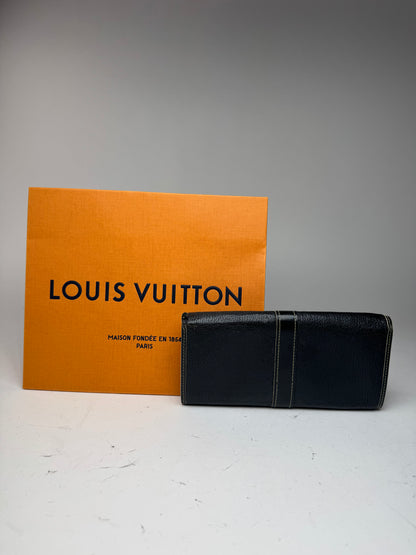Vintage Louis Vuitton Leather wallet Black