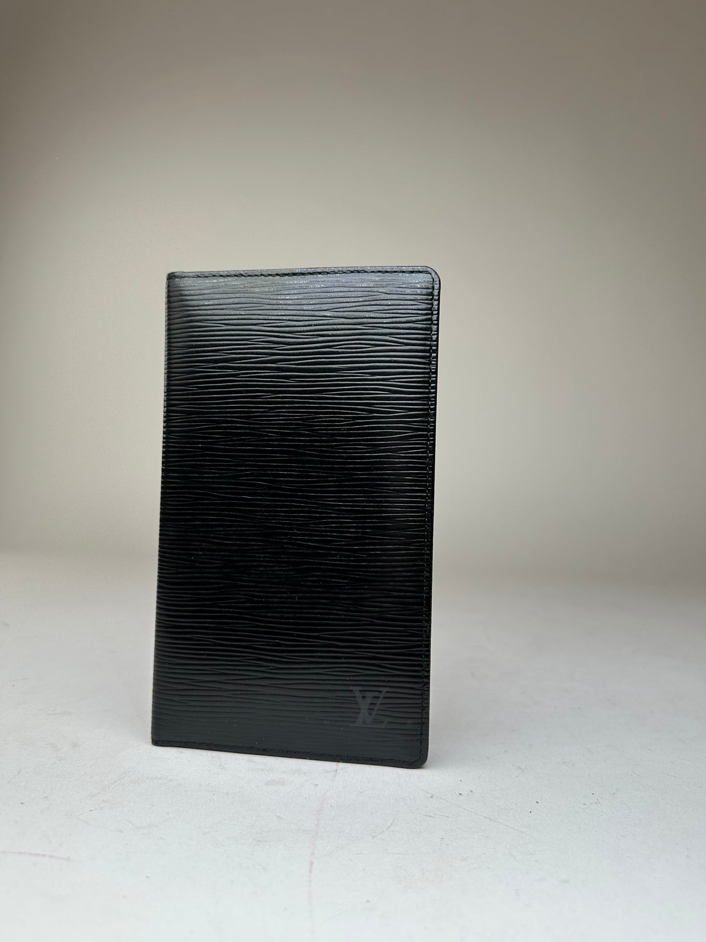 Vintage Louis Vuitton Long Wallet Epi Leather Black