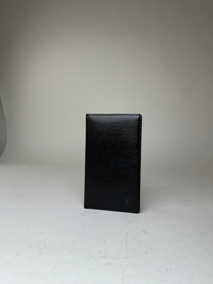 Vintage Louis Vuitton Long Wallet Epi Leather Black