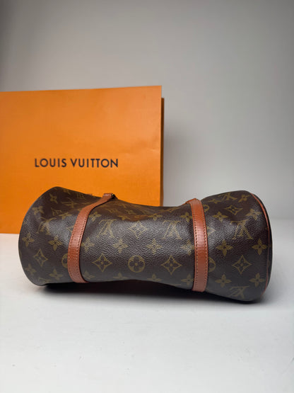 Vintage Louis Vuitton Monogram Leather Handbag Brown