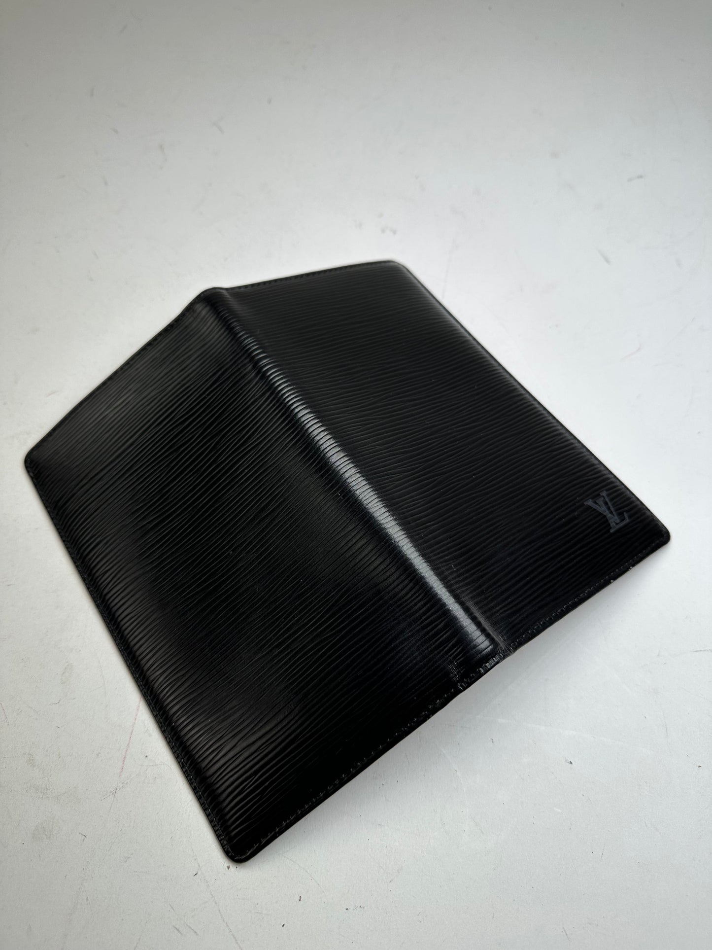 Vintage Louis Vuitton Long Wallet Epi Leather Black