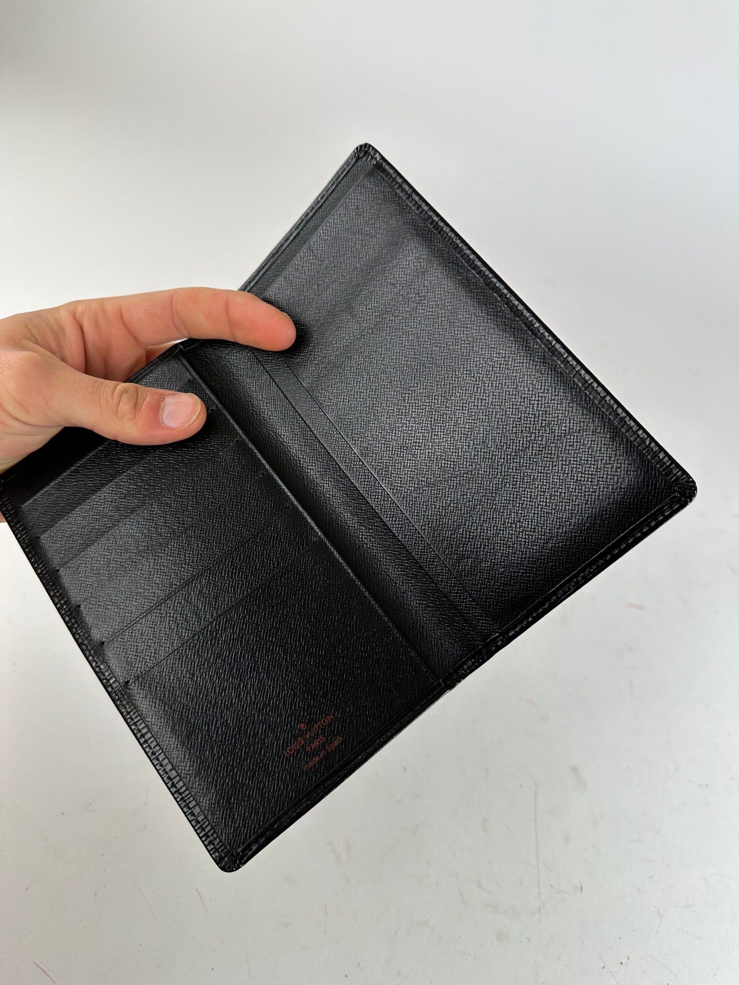 Vintage Louis Vuitton Long Wallet Epi Leather Black