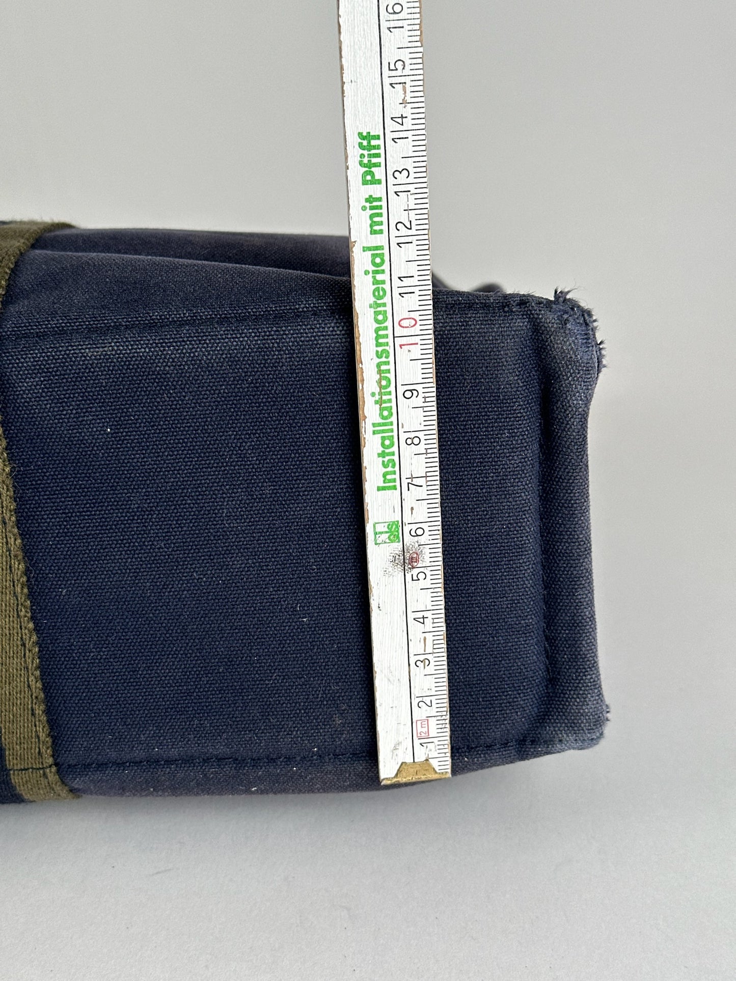 Vintage Hermes Canvas Shopper Navy