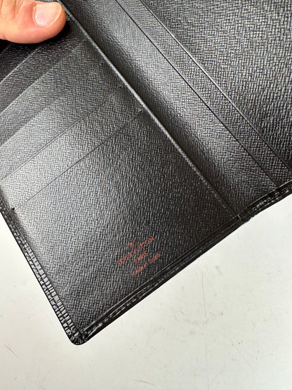 Vintage Louis Vuitton Long Wallet Epi Leather Black