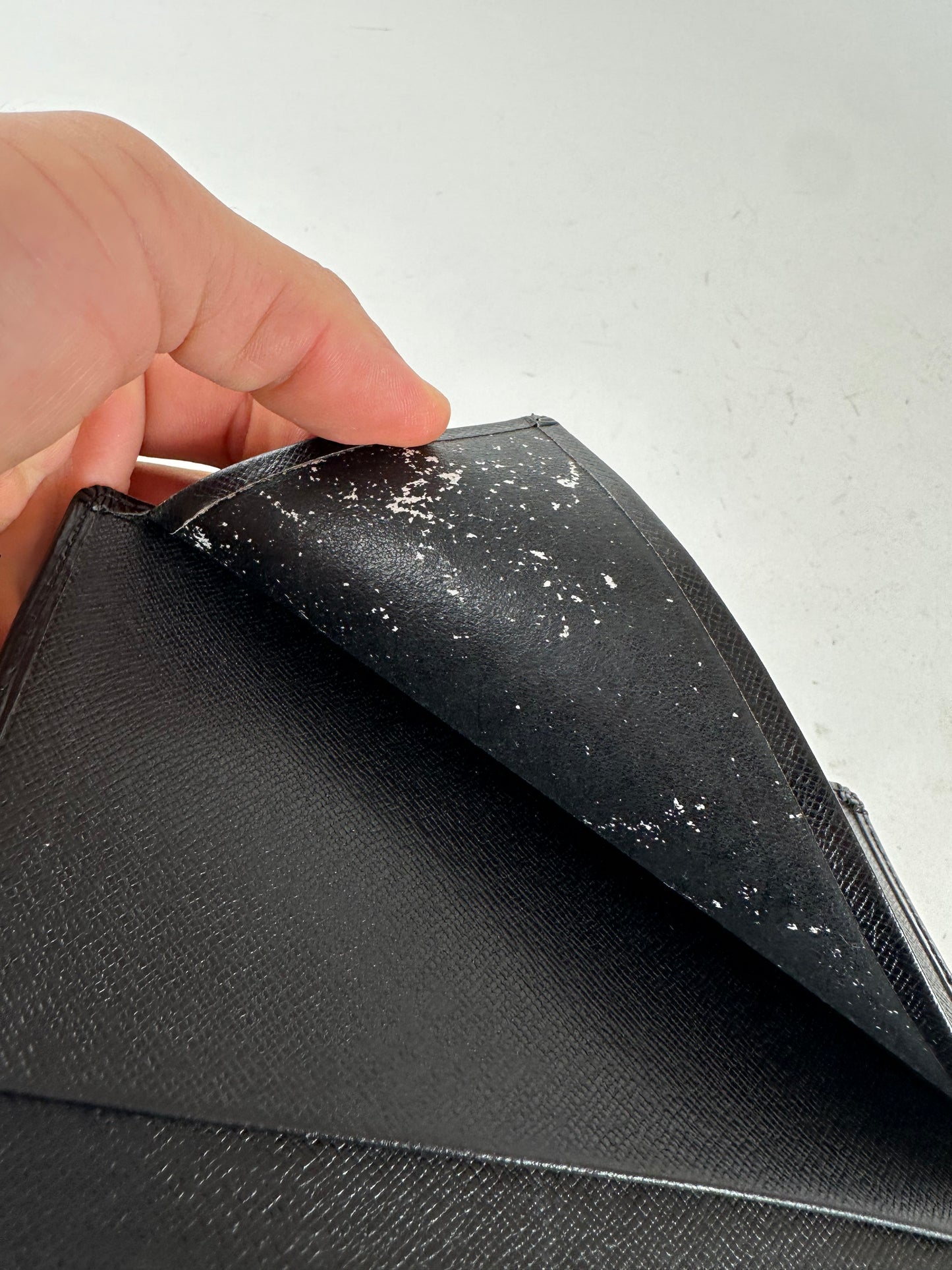 Vintage Louis Vuitton Long Wallet Epi Leather Black