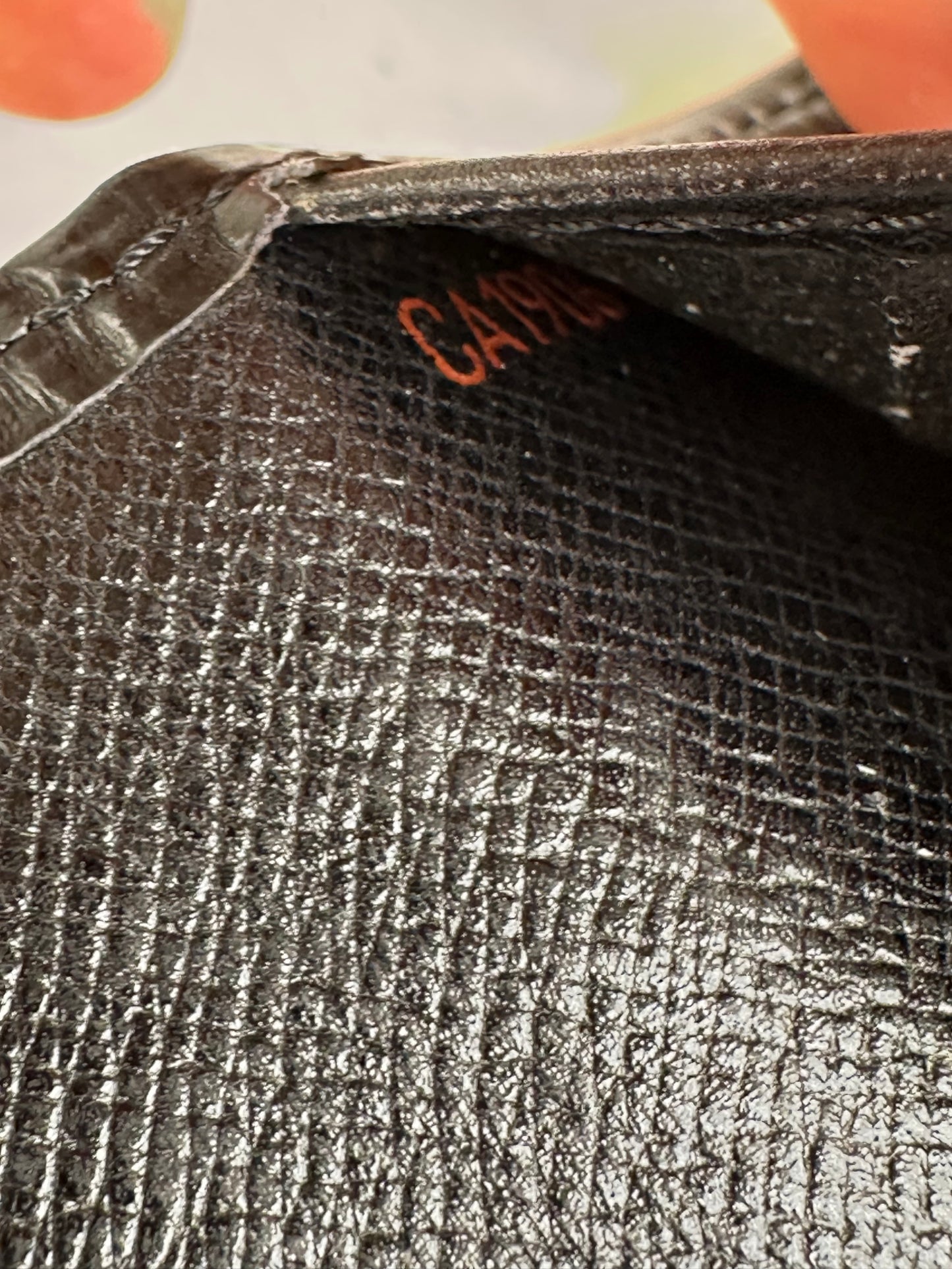 Vintage Louis Vuitton Long Wallet Epi Leather Black