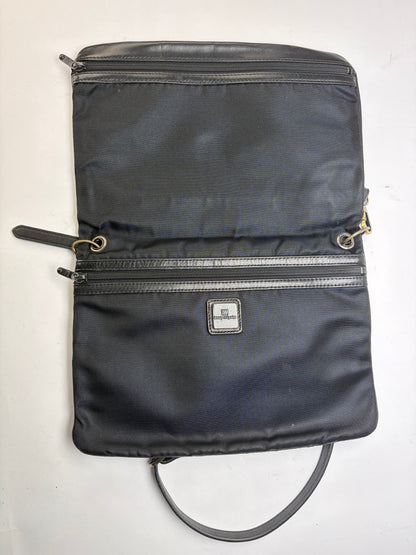 Vintage Issey Miyake Nylon Flap Crossbody Bag Late 1990s Black