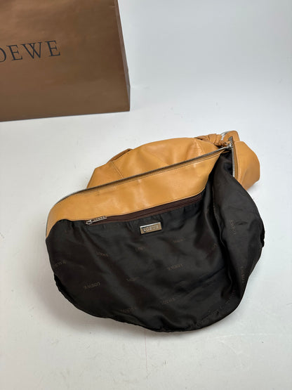 Vintage LOEWE Hobo Bag Leather Camel