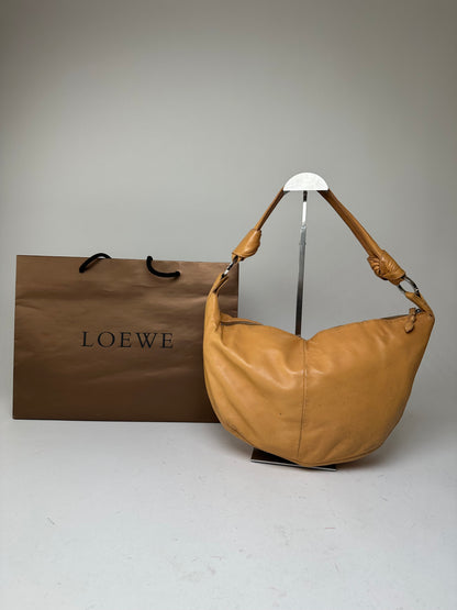 Vintage LOEWE Hobo Bag Leather Camel