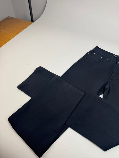 Vintage Versace Cotton Pants Black M