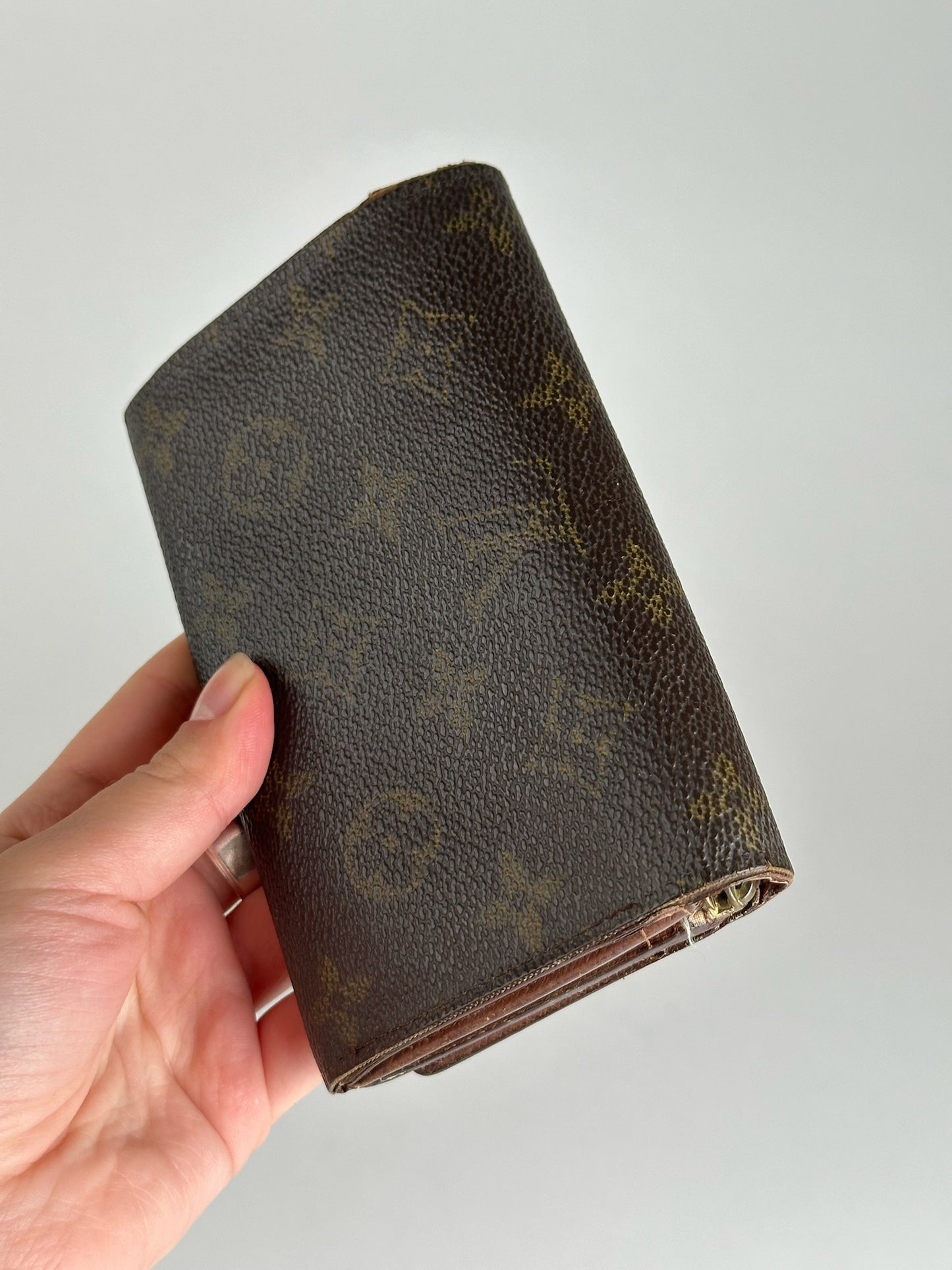 Vintage Louis Vuitton Leather monogram Wallet brown