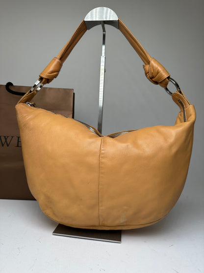 Vintage LOEWE Hobo Bag Leather Camel