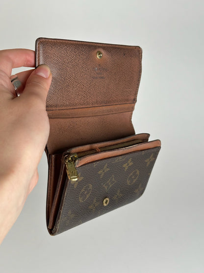 Vintage Louis Vuitton Leather monogram Wallet brown