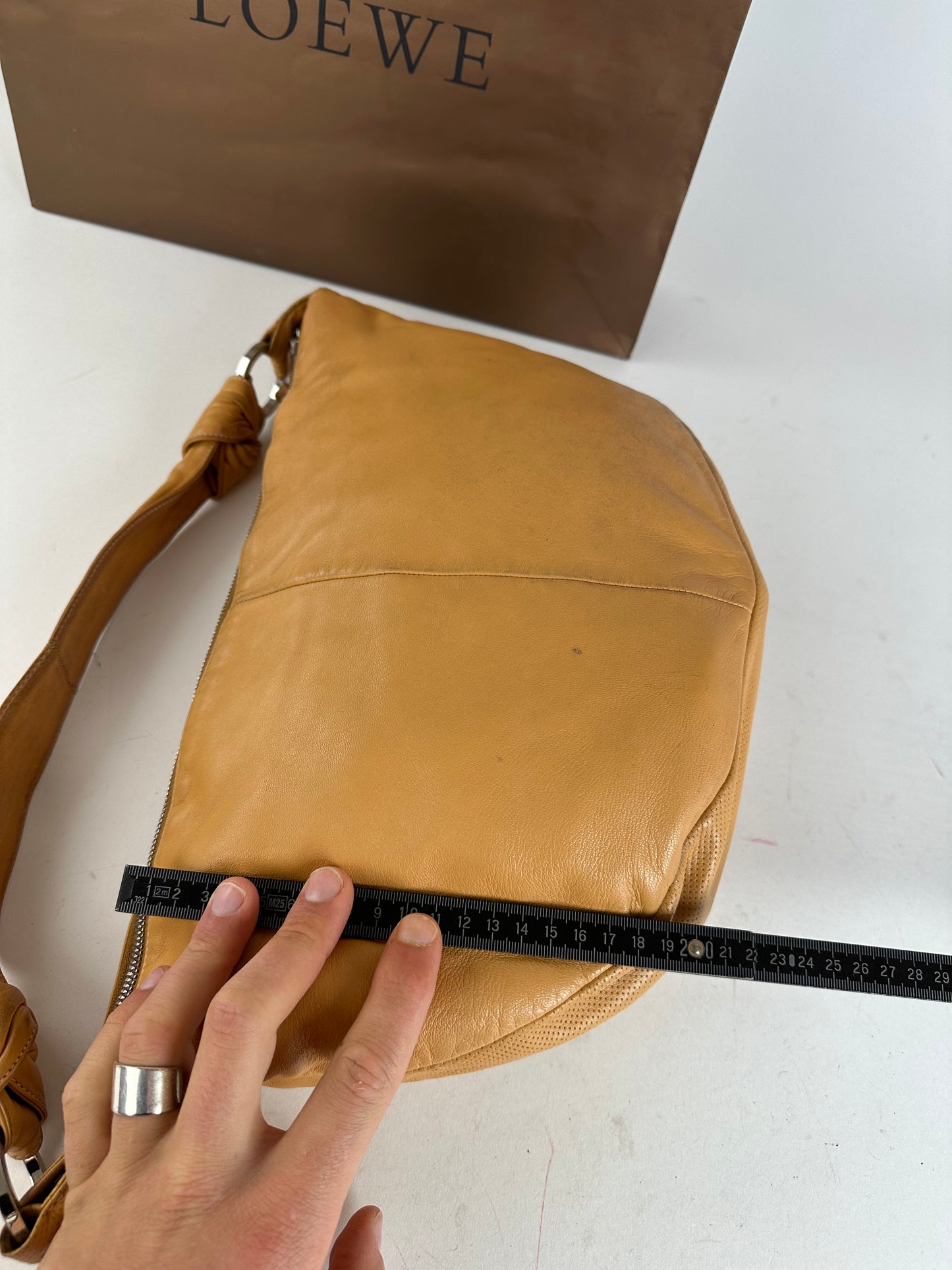 Vintage LOEWE Hobo Bag Leather Camel