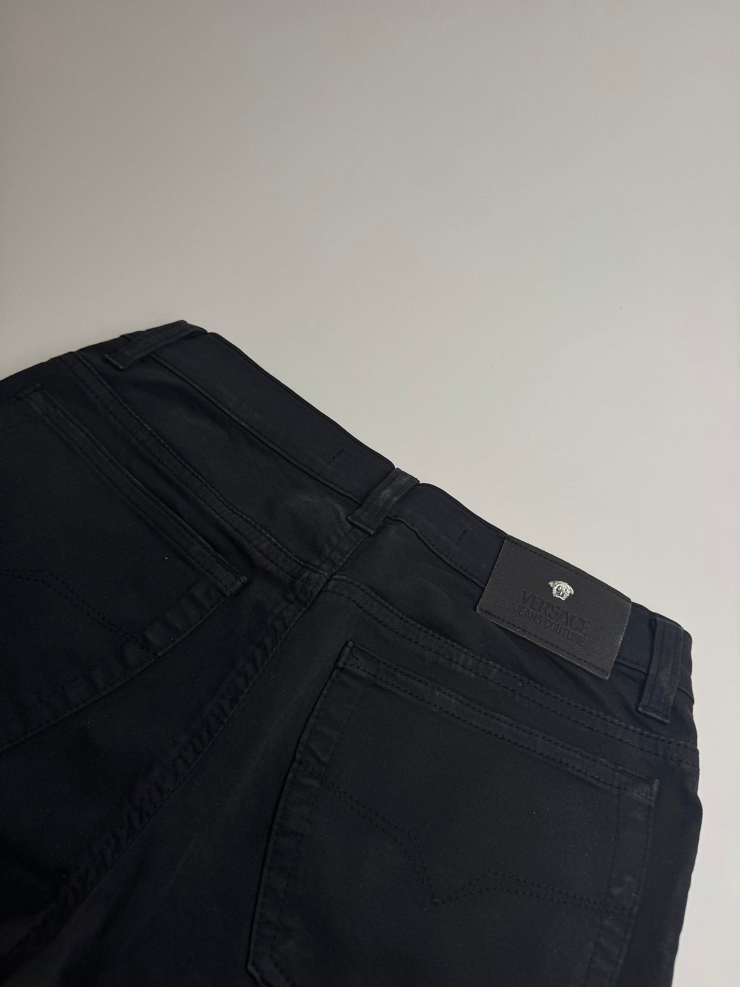 Vintage Versace Cotton Pants Black M