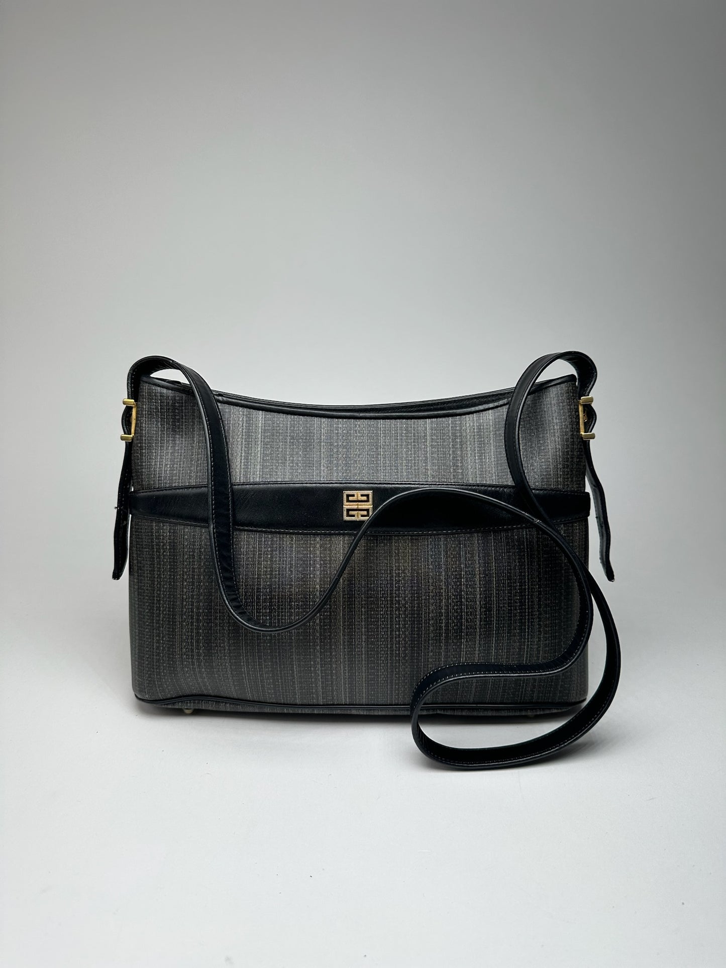 Vintage Givenchy Leather bag black gray