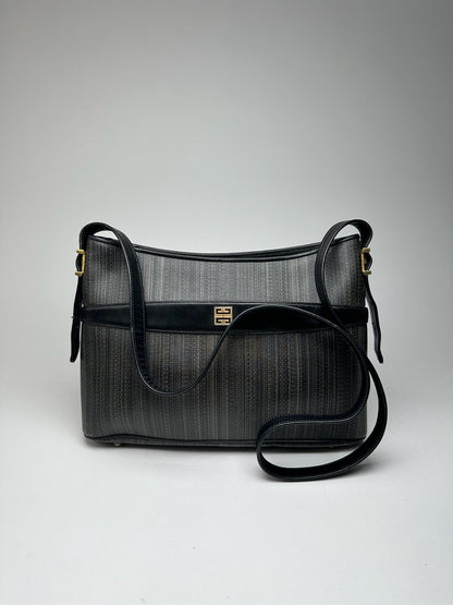 Vintage Givenchy Leather bag black gray