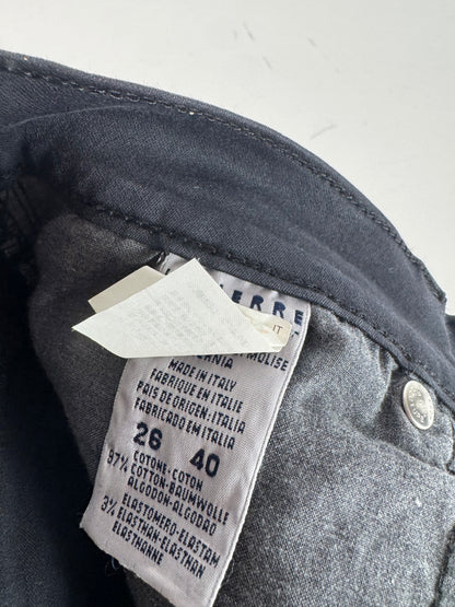 Vintage Versace Cotton Pants Black M