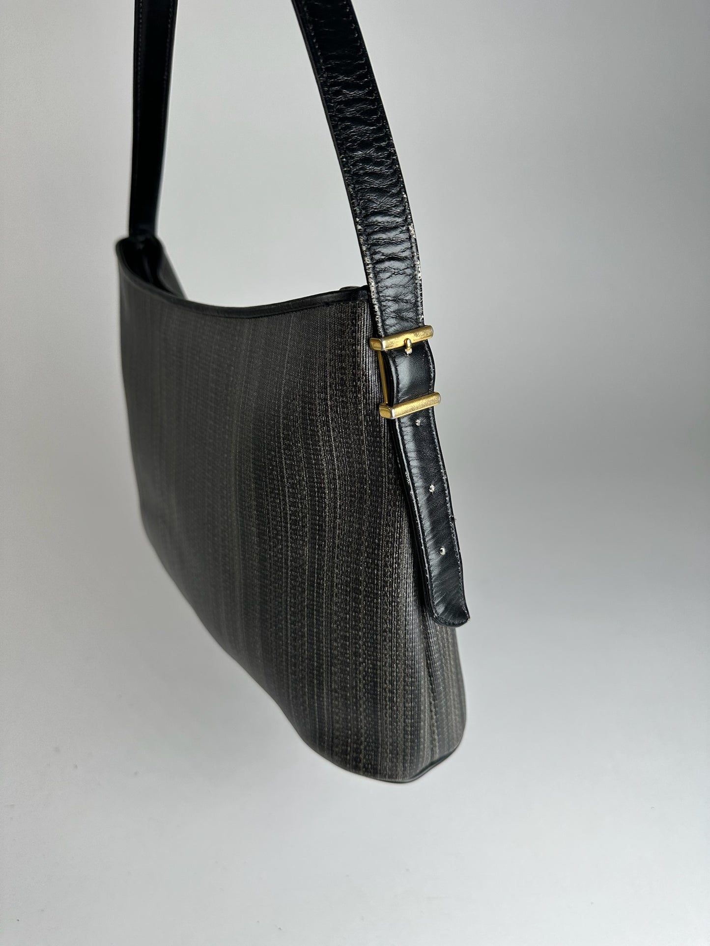 Vintage Givenchy Leather bag black gray