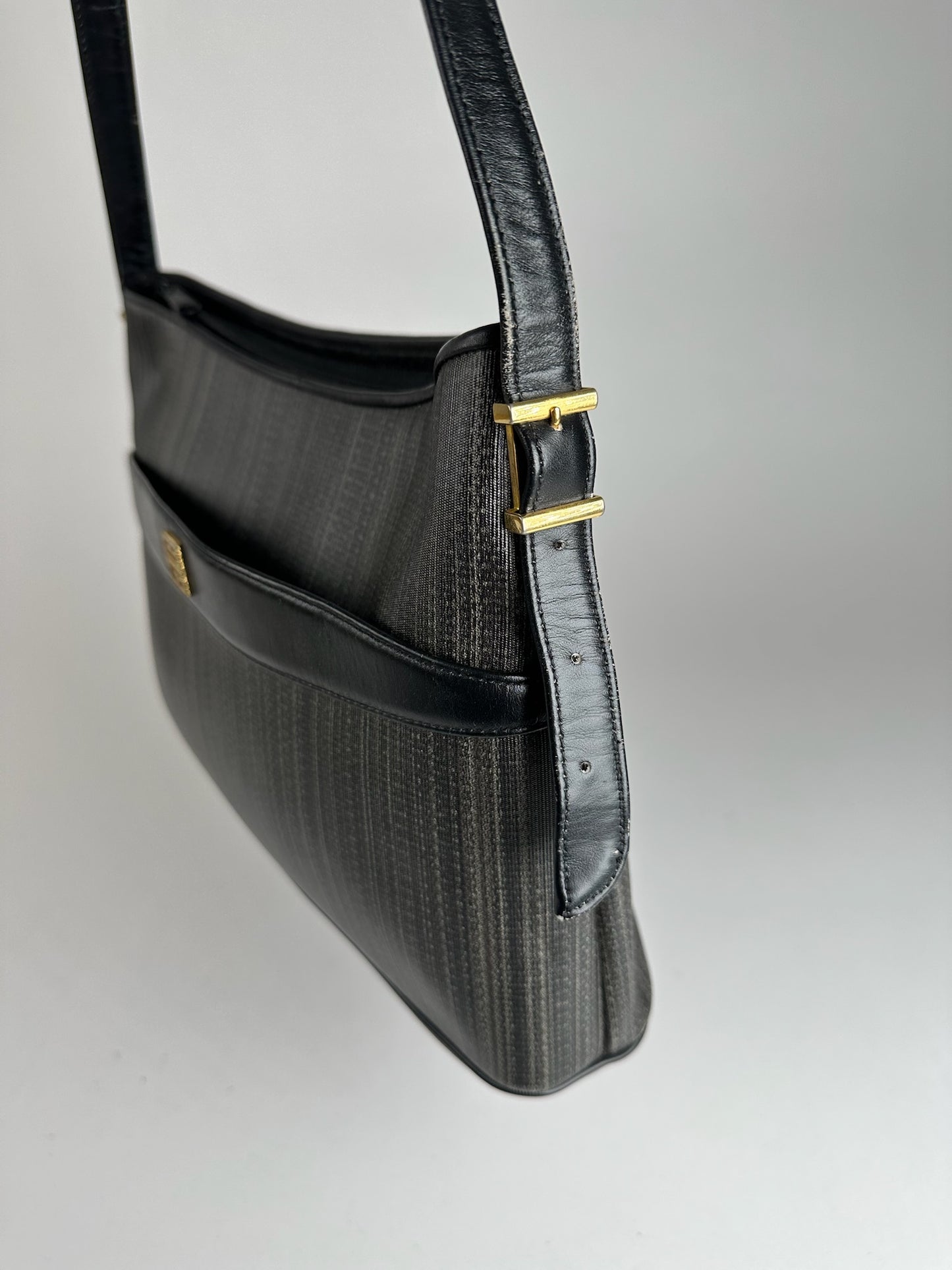 Vintage Givenchy Leather bag black gray