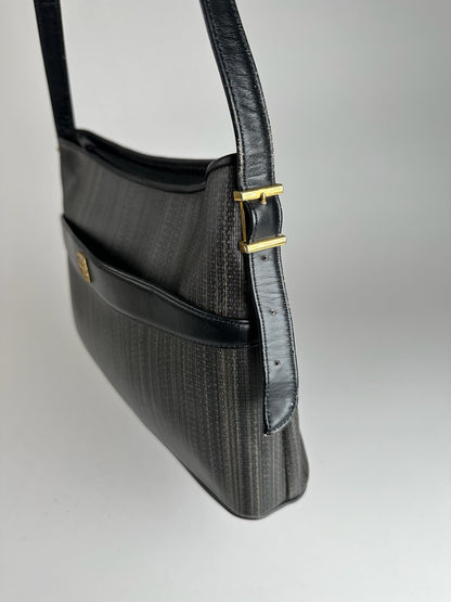Vintage Givenchy Leather bag black gray