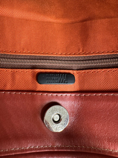 Vintage Issey Miyake Leather Tote Bag Rust