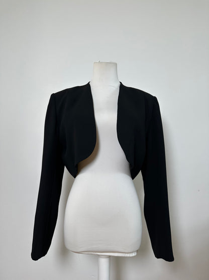 Vintage Givenchy Cropped Wool Blend Jacket Black XL