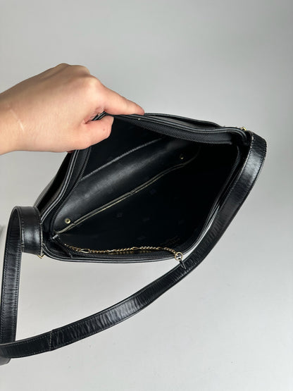 Vintage Givenchy Leather bag black gray