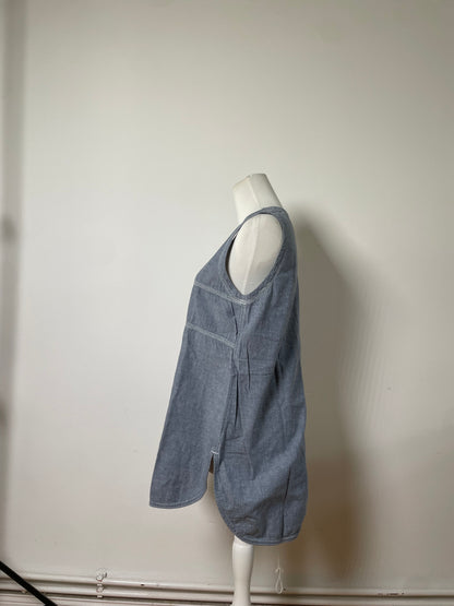 Vintage Issey Miyake Cotton Tunic Light Blue M