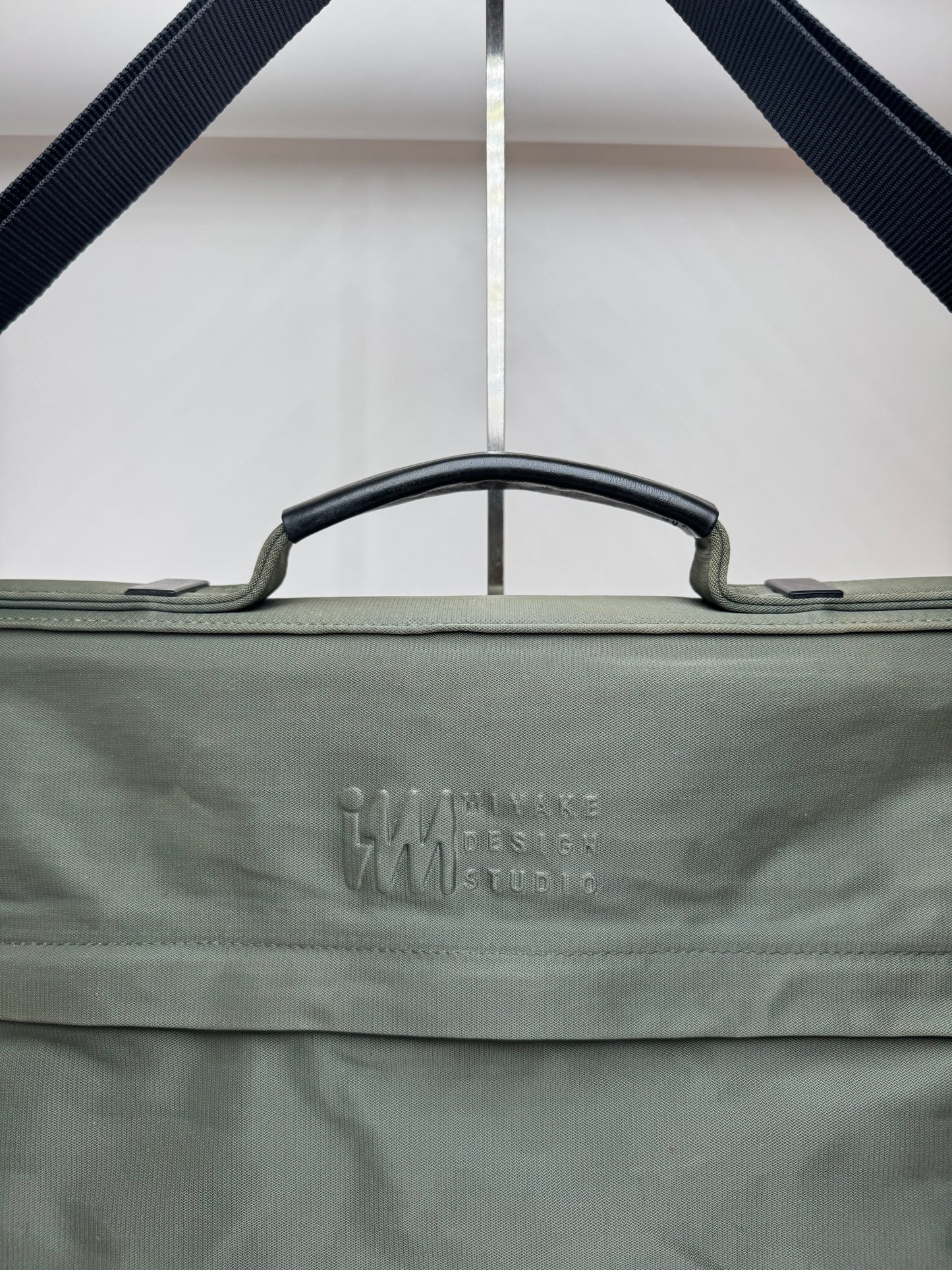 Vintage Issey Miyake Canvas Polyester Travel 2 Way Bag Grey