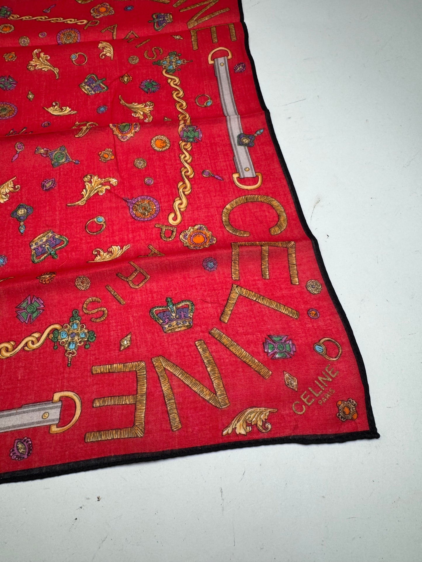 Vintage Crline Scarf red