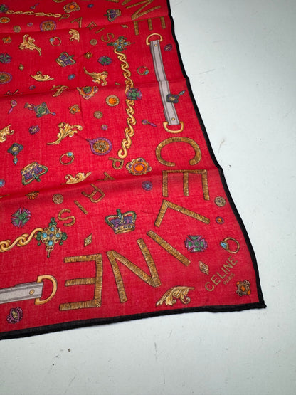 Vintage Crline Scarf red