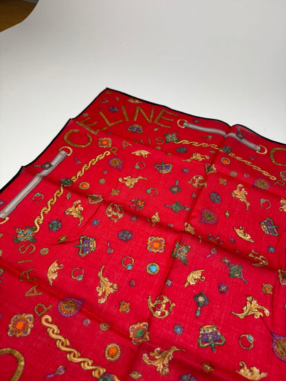 Vintage Crline Scarf red