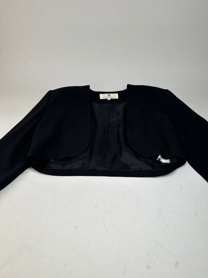 Vintage Givenchy Cropped Wool Blend Jacket Black XL